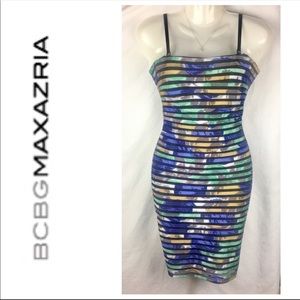 ⬇️$39 BCBG Maxazria Multicolor Floral Dress Silk